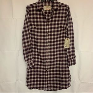 NWOT Flannel Dress- size M Worn once